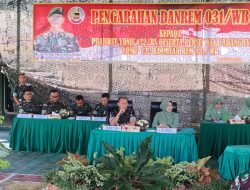 Danrem 031/WB Kunjungan Kerja ke Mako Yonif 132/BS Berikan Motivasi dan Ingatkan Hindari Pelanggaran Kepada Prajurit
