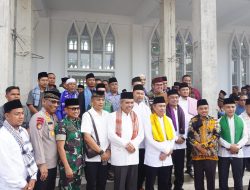 Dandim 0313/KPR Bersama Gubernur Riau dan Para Forkopimda Kampar Ikuti Perayaan Hari Raya 6 di Bangkinang Seberang