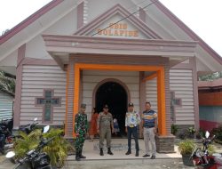 Wujudkan Wilayah Aman Kondusif, Babinsa Koramil 16/Tapung Laksanakan Patroli Bersama di Rumah Ibadah