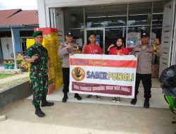 Babinsa Bersama Polsek Pkl.Lesung Berikan Sosialisasi Tentang Saber Pungli