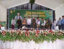 Danramil 01/Bkn Hadiri Tabligh Akbar di Masjid Nurul Huda Bukit Sembilan