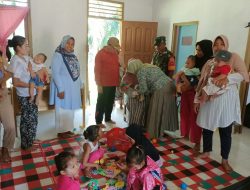Wujudkan Balita Sehat Bebas Stunting, Babinsa Dampingi Kegiatan Posyandu