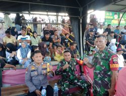 Babinsa Koramil 01/Bkn Amankan Perayaan Turnamen Sepak Bola Antar Dusun di Desa Binaannya
