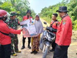 Cegah Karhutla, Babinsa dan Tim Patdu Patroli Serta Sosialisasi Bersama Daerah Rawan Karhutla