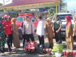 Danramil Koramil 04/Pkl Kuras Beserta Anggota Hadiri Apel Siaga Penanganan Karhutla Tahun 2023