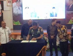 Dandim 0313/Kpr  Launching Bapak Asuh Penanganan Stunting Kabupaten Kampar