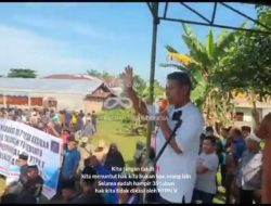 Ribuan Masyarakat Desa Kasikan dan Talang Danto Tandatangani Petisi Tolak Perpanjangan HGU PTPN V