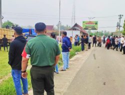 Babinsa Koramil 10/ Kunto Darussalam Pantau Ratusan Masyarakat Yang Tergabung Dalam 8 Suku Gelar Aksi Damai