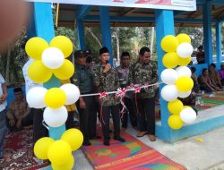 Dukung Perekonomian Desa, Babinsa Sertu Almuklis Sembiring Hadiri Peresmian Pasar Tanjung Puso