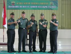 Dandim 0313/Kpr Memimpin Serah Terima Jabatan Para Danramil di Jajaran Kodim 0313/Kpr