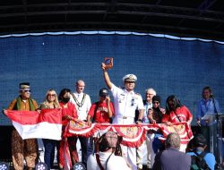 ETAPE PERTAMA TALL SHIP RACE SELESAI, KRI BIMA SUCI TETAP MENJADI PESERTA SPEKTAKULER