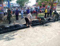 Babinsa Koramil 07/Kampar Melaksanakan Goro Bersama Upika Kecamatan Kampar