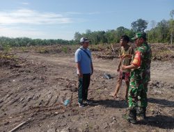 Babinsa Sertu M.Rasul Laksanakan Patroli Antisipasi Kebakaran Hutan dan Lahan