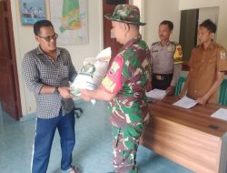 Babinsa 15/Kk Dampingi Pendistribusian Pembagian Beras Bulog Untuk Warga Binaan