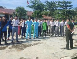 Anggota Koramil 14/Kepenuhan Gelar Seleksi Anggota Paskibra Tingkat Kecamatan Kepenuhan