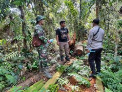 Kondusifkan Wilayah Terbebas Dari Karhutla, Babinsa Koramil 15/KK Bersama Security Laksanakan Patroli Rutin