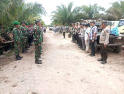 Danramil 16/Tapung Beserta Anggota Laksanakan Pengamanan Eksekusi Lahan