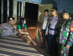 Anggota Koramil Bersama Polsek Laksanakan Patroli Malam Guna Ciptakan Kondisi