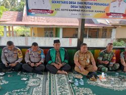 Ini Arahan Ahmad Begab Dalam Pelantikan Sekdes dan Mutasi Perangkat Desa Tanjung