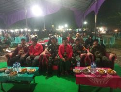 Wakili Danramil 04/Pkl Kuras Serma Burhanuddin Hadiri Pagelaran Wayang Kulit Dalam Rangka HUT Desa Bukit Jays K- 30