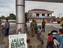 Babinsa Koramil 14/Kepenuhan Sambangi Objek Vital SPBU