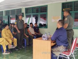 Danramil 10 Kunto Darussalam Kodim 0313/KPR Gelar Komsos