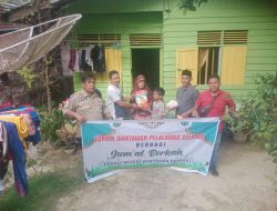 Forum Wartawan Pelalawan Selatan Santuni Anak Yatim di Kelurahan Sorek Satu