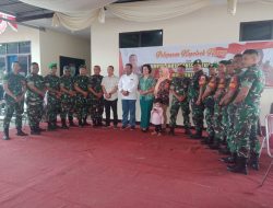 Jaga Sinergitas, Anggota Koramil 16/Tapung Hadiri Pelepasan Kapolsek Tapung