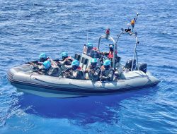 TNI AL GELAR LATIHAN BERSAMA ANTAR UNSUR MTF-UNIFIL DAN KAPAL DESTROYER ITALIA