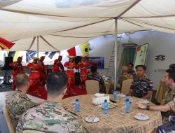SATGAS MTF TNI KONGA XXVIII-N/UNIFIL BANGUN SINERGI DENGAN LEBANESE ARMED FORCES NAVY