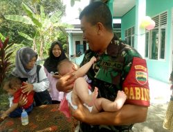 Peran Aktif Babinsa Koramil 07/Kampar Laksanakan Pendampingan Percepatan Penurunan Stunting