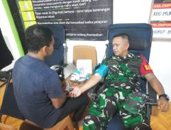 BABINSA HADIRI GIAT BAKSOS DONOR DARAH NASIONAL TA 2023