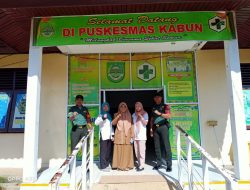 Tingkatkan Sinergitas, Babinsa Jalin Komsos Dengan Pegawai Puskesmas dan BPJS