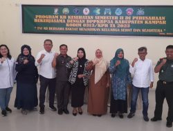 Dukung Pengendalian Pertumbuhan Penduduk, Danramil 16/Tapung Dampingi Program KB Kesehatan Semester II Perusahaan