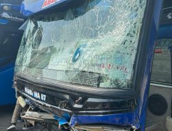 Bus Rombongan Outing Class Siswa SMP Negeri 3 Terlibat Kecelakaan di Subang
