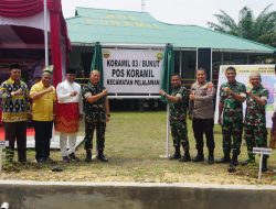 Dandim 0313/Kpr Dampingi Danrem 031/Wb Resmikan Pos Koramil 03/Bunut