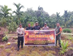 Babinsa Koramil 15/ KK kodim 0313/Kpr Terus Bersinergi Lakukan Patroli dan Sosialisasi Karhutla