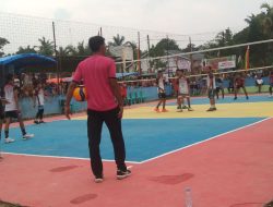 Babinsa Koramil 08/Tandun Hadiri Pembukaan Open Turnamen Cup Bola Volly Desa Boncah Kesumah