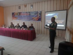 Danramil 01/Bkn Mayor inf Yuhardi Sebagai Narasumber Sosialisasi Pencegahan dan Penanggulangan Bencana Karhutla di Kec. Bangkinang Kota