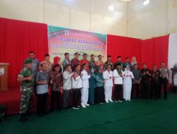 Babinsa Hadiri Pelantikan Tiga PJ Kepala Desa di Kecamatan Ukui