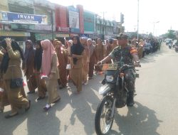 Peringati Hari Sumpah Pemuda, Ratusan Pelajar Karnaval di Kecamatan Ujung Batu