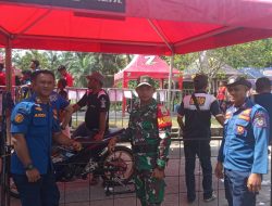 Wujud Sinergitas Antara Babinsa dan Bhabinkamtibmas Serta Instansi Terkait Melaksanakan Pengamanan Road Race