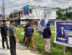 Babinsa 04 Pkl Kuras Hadiri Giat Apel Siaga Bawaslu dan Penertiban APK