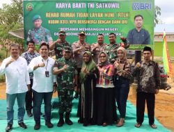 Dandim 0313/Kpr Kembali Resmikan Pembangunan Rumah Tidak Layak Huni Bagi Masyarakat Kurang Mampu