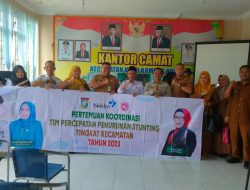 Kordinasi TPPS Rembuk Stunting Dikecamatan Koto Kampar Hulu Digelar