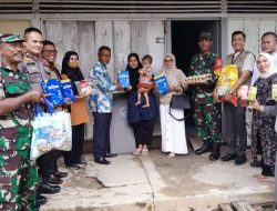 Babinsa Koramil 05/Kampar Kiri Menghadiri Kegiatan Validasi Anak Stunting di Wilayah Desa Binaan