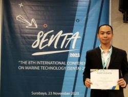 Perwira TNI AL Ukir Prestasi di The 8th International Conference on Marine Technology
