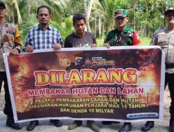 Babinsa Tingkatkan Patroli Karlahut dan Sekaligus Sosialisasi