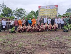 Danramil 04/Pkl Kuras Hadiri Giat Launching Penanaman Pohon Kelor Oleh Bupati Pelalawan