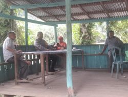 Wujudkan Pemilu Damai, Aipda Onrianto Berikan Himbauan Kamtibmas Kepada Masyarakat Tanjung